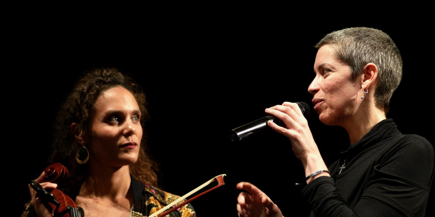 Lola Malique et Myriam OH Alain Freixe ©Luc Greliche / Sources poétiques